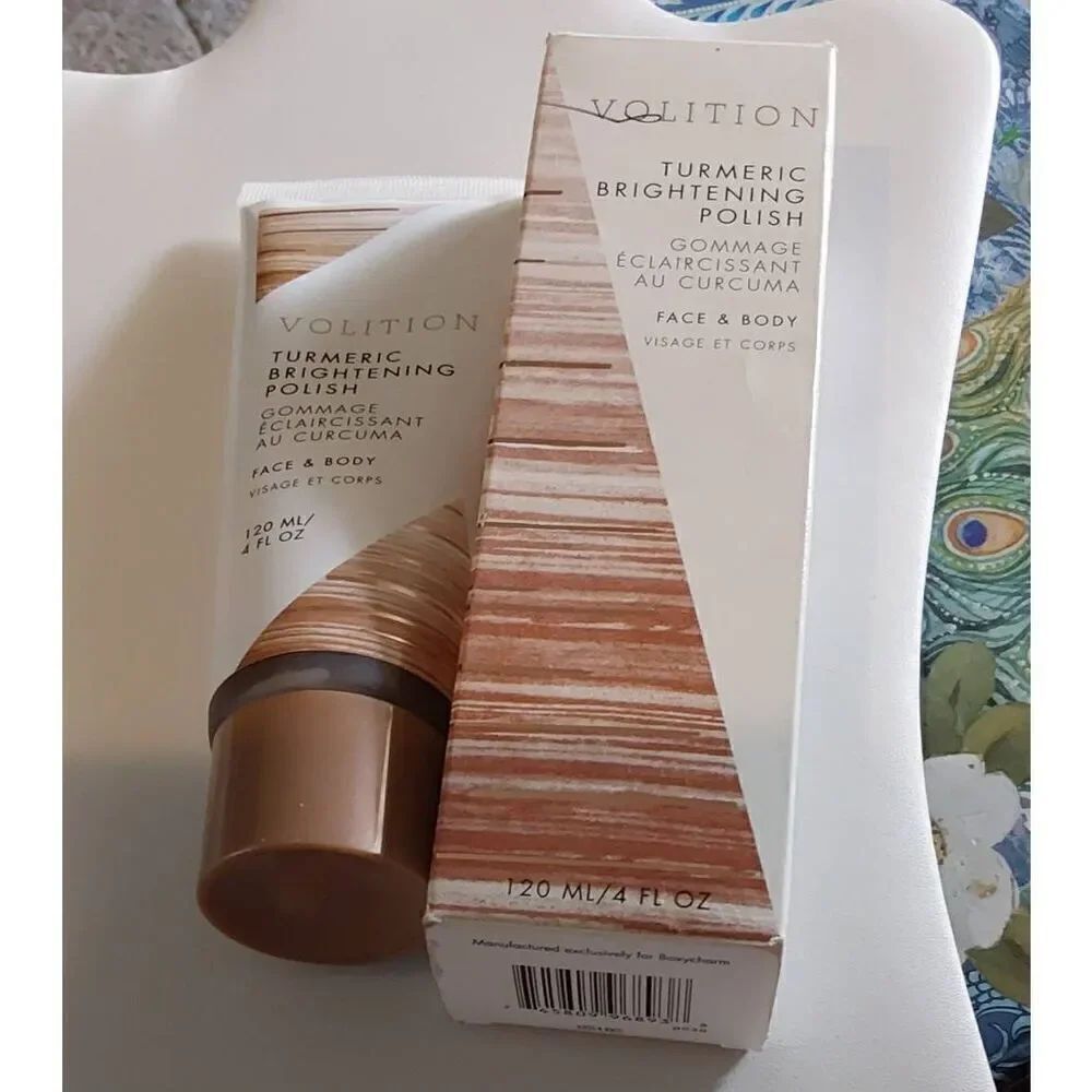 BNIB~Volition Turmeric Brightening Polish for Face & Body~4 Fl. Oz.